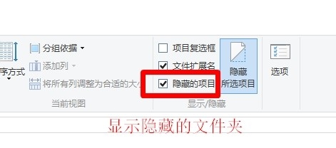 Win10怎么显示隐藏的文件和文件夹