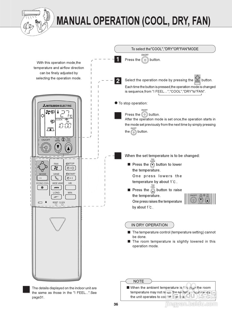 Mitsubishi三菱MSD-LD23VD-H1空调说明书:[4]