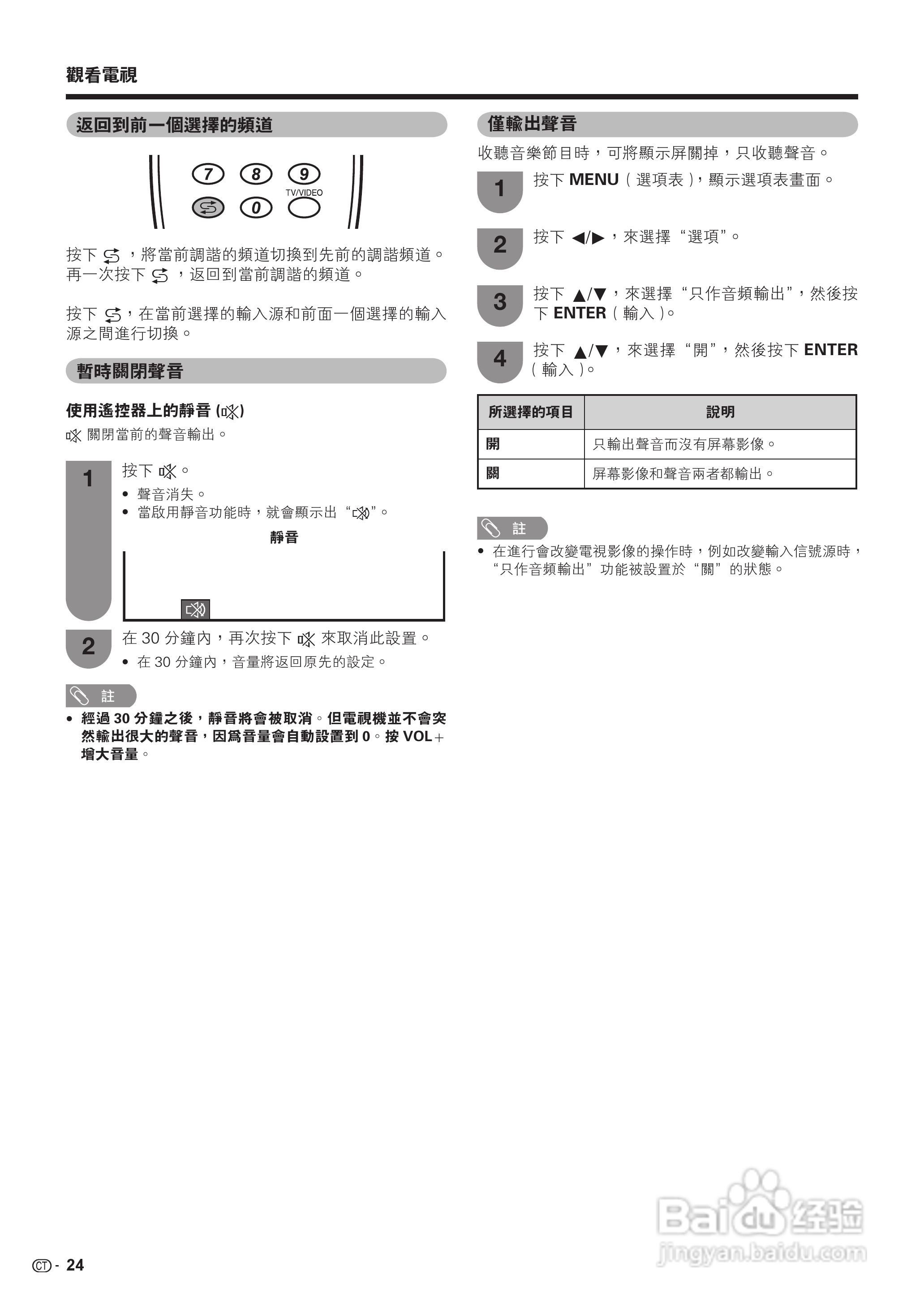 声宝LC-46GX3H型液晶电视机说明书:[3]