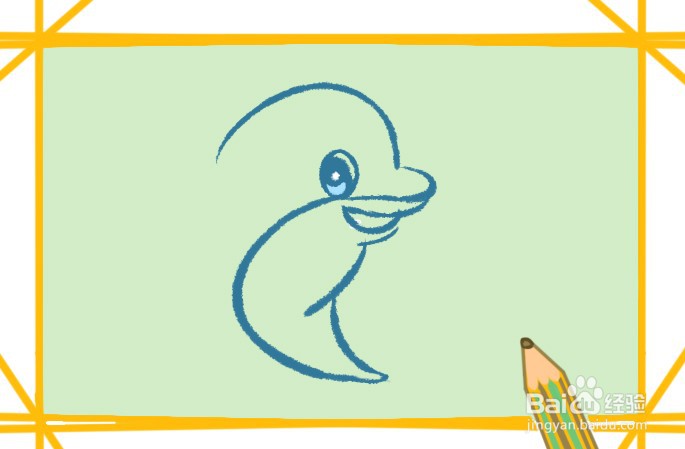 海豚怎么画好看