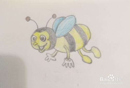 如何画一只小蜜蜂？