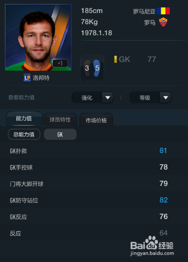 FIFA OL3罗马球员推荐(替补阵容上篇)