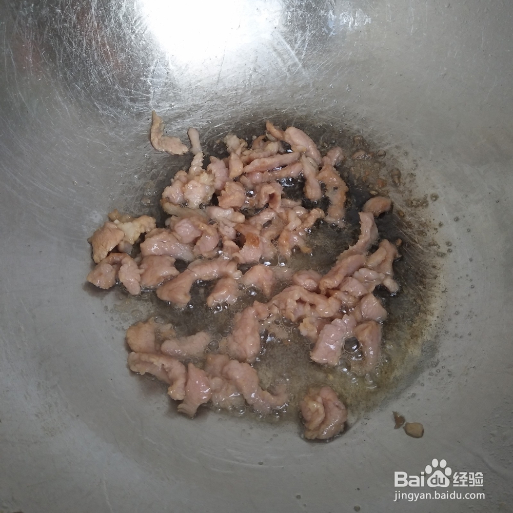 小白菜炒肉怎么炒