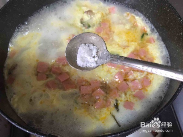 豆腐火腿蛋花汤