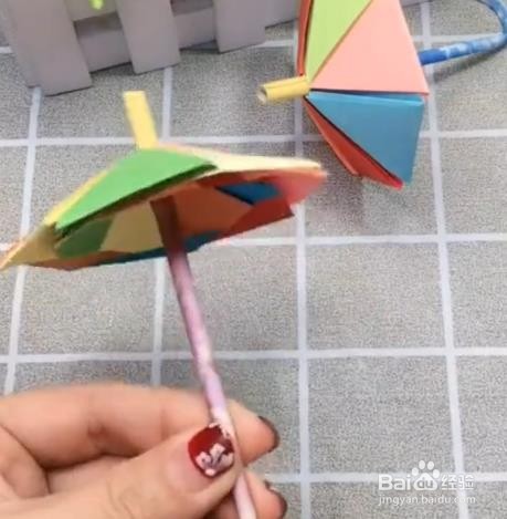 怎样做手工小雨伞