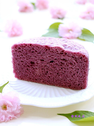 牛奶紫薯发糕