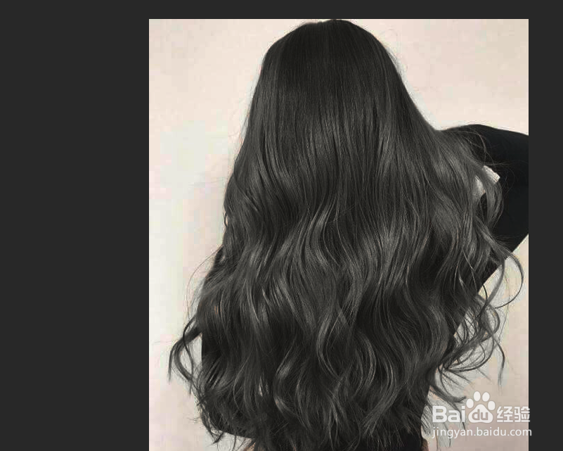 ps把黄色头发染黑