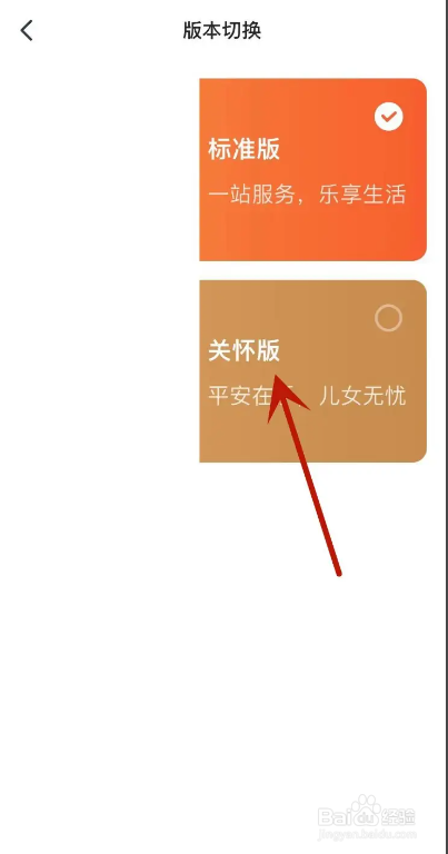 平安金管家App如何切换为关怀版