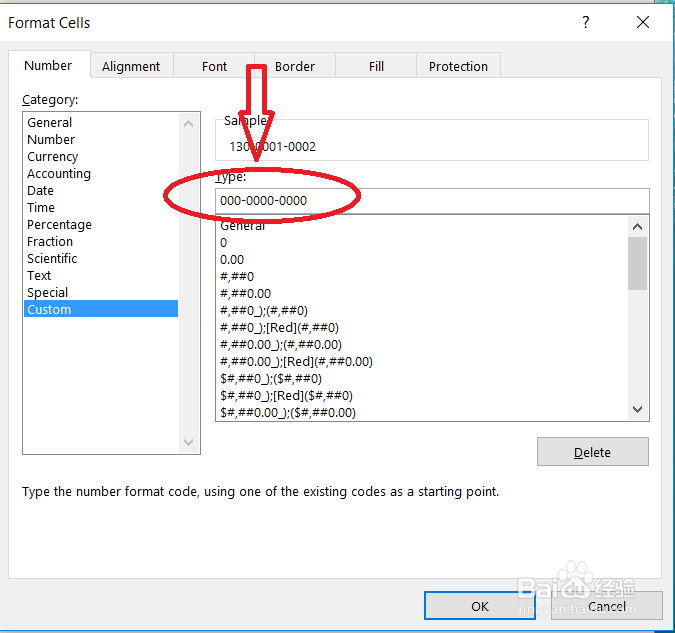Excel（英文版）数字分段显示-自定义格式代码