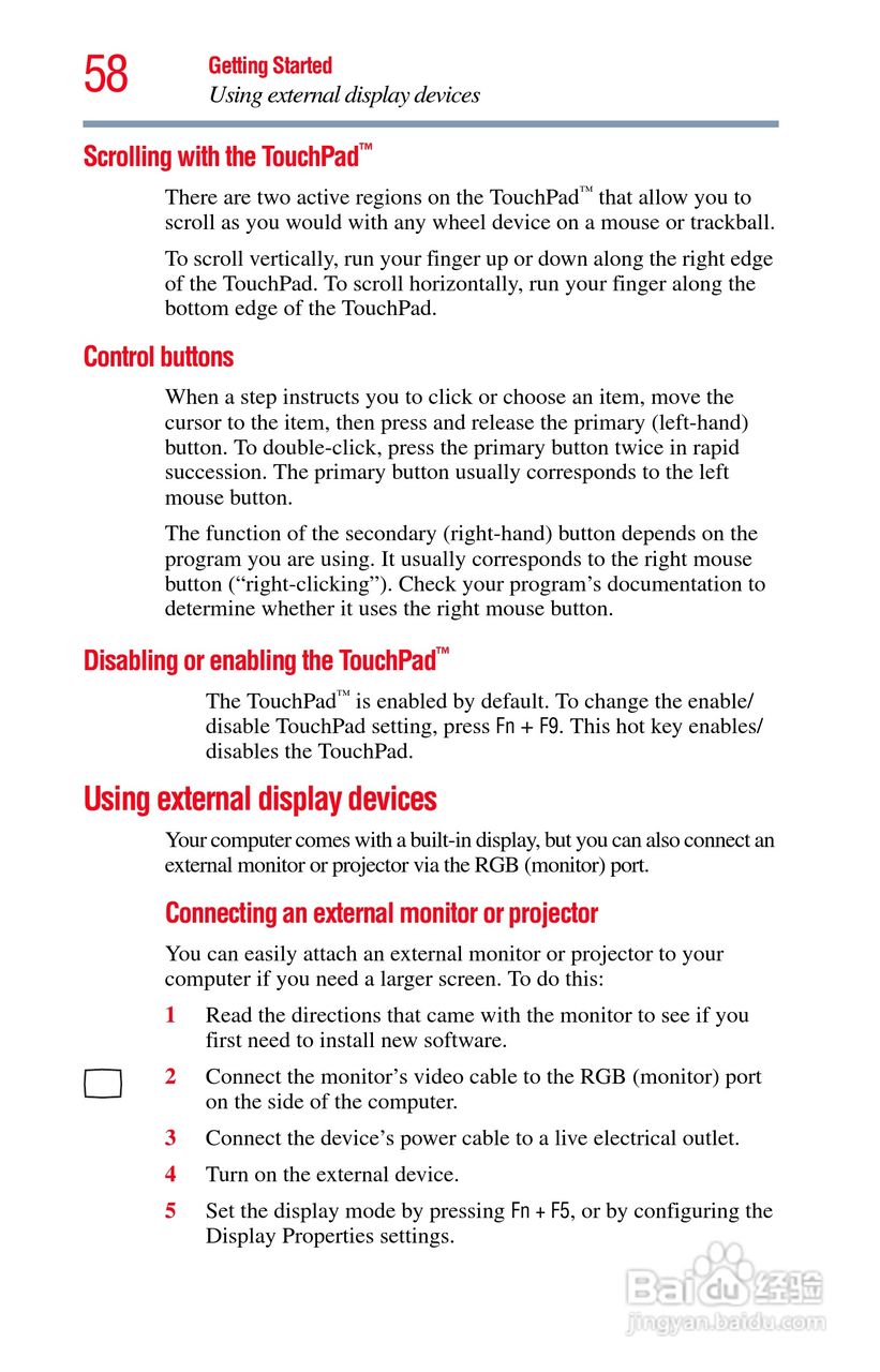 东芝NB200笔记本电脑使用说明书:[6]
