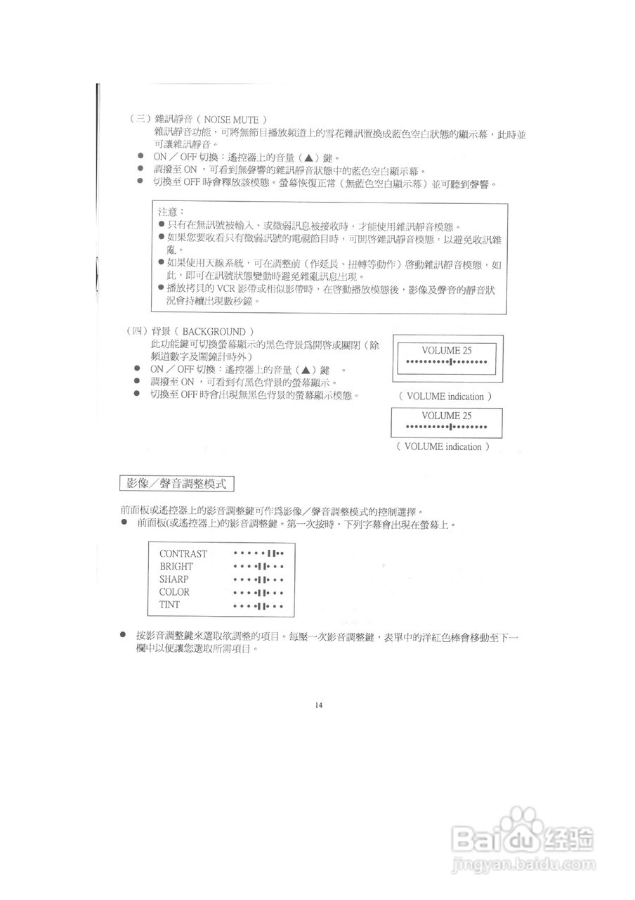歌林CT-2581K型电视机说明书:[2]