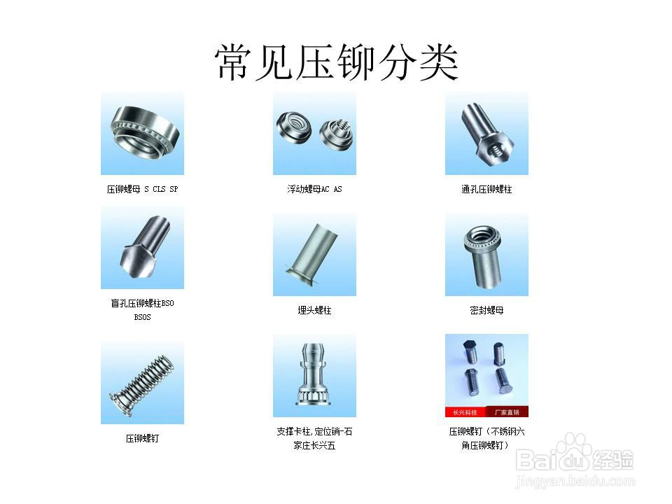 钣金用紧固件介绍