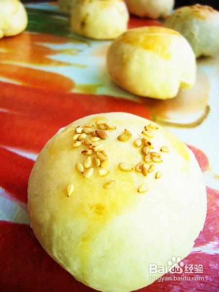 成长中的甜蜜--桂花绿豆酥饼