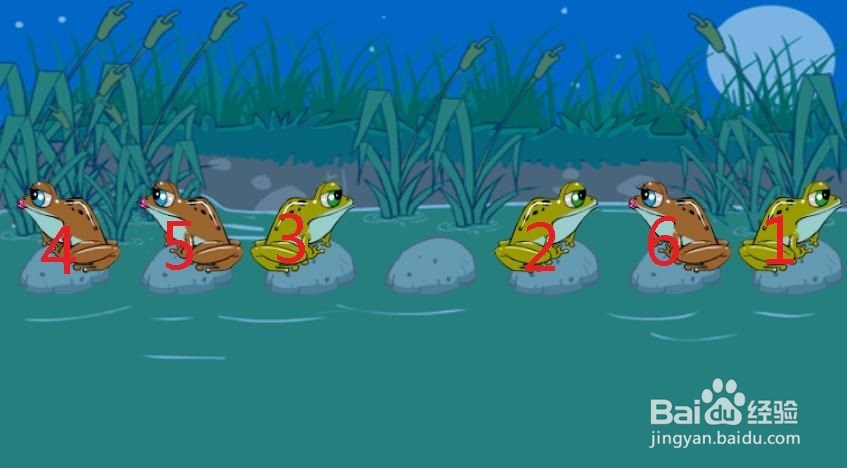 史上最难智力游戏青蛙过河攻略