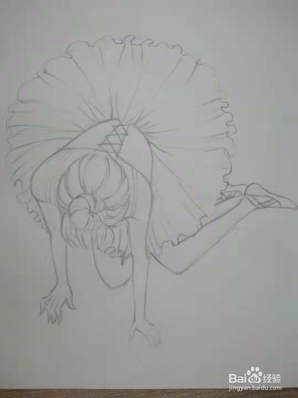 《摔倒的芭蕾舞少女》漫画人物画法教程