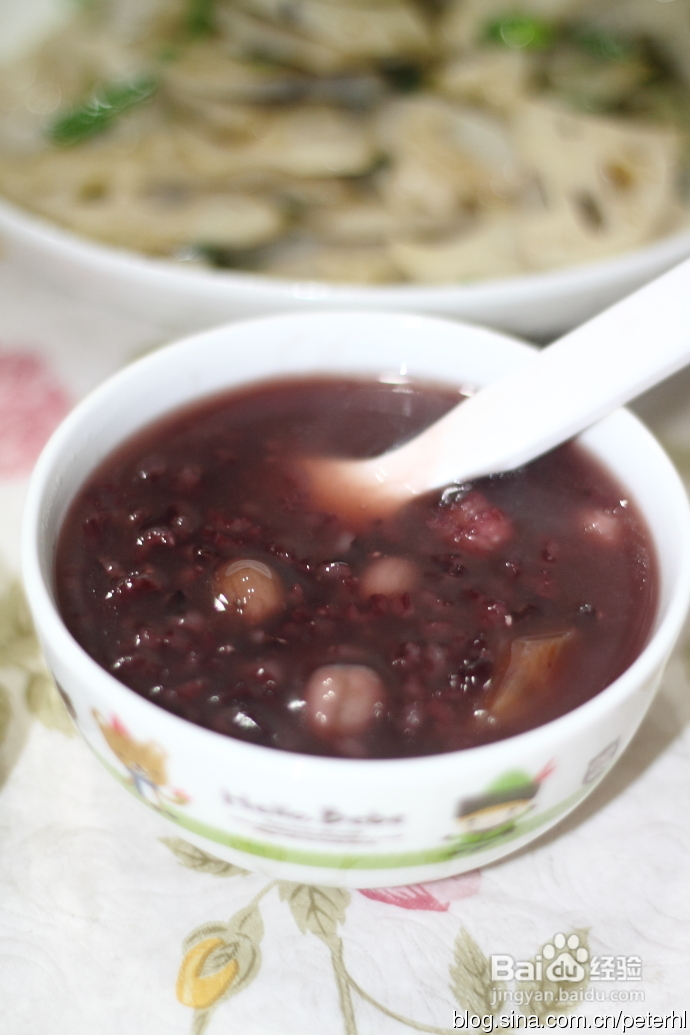 美味又养生的紫米粥