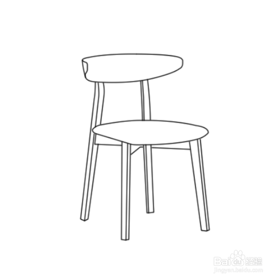 如何画休闲椅子简笔画
