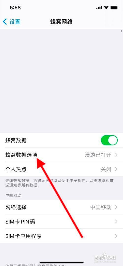 iPhone蜂窝网络怎么设置关闭低数据模式上网模式