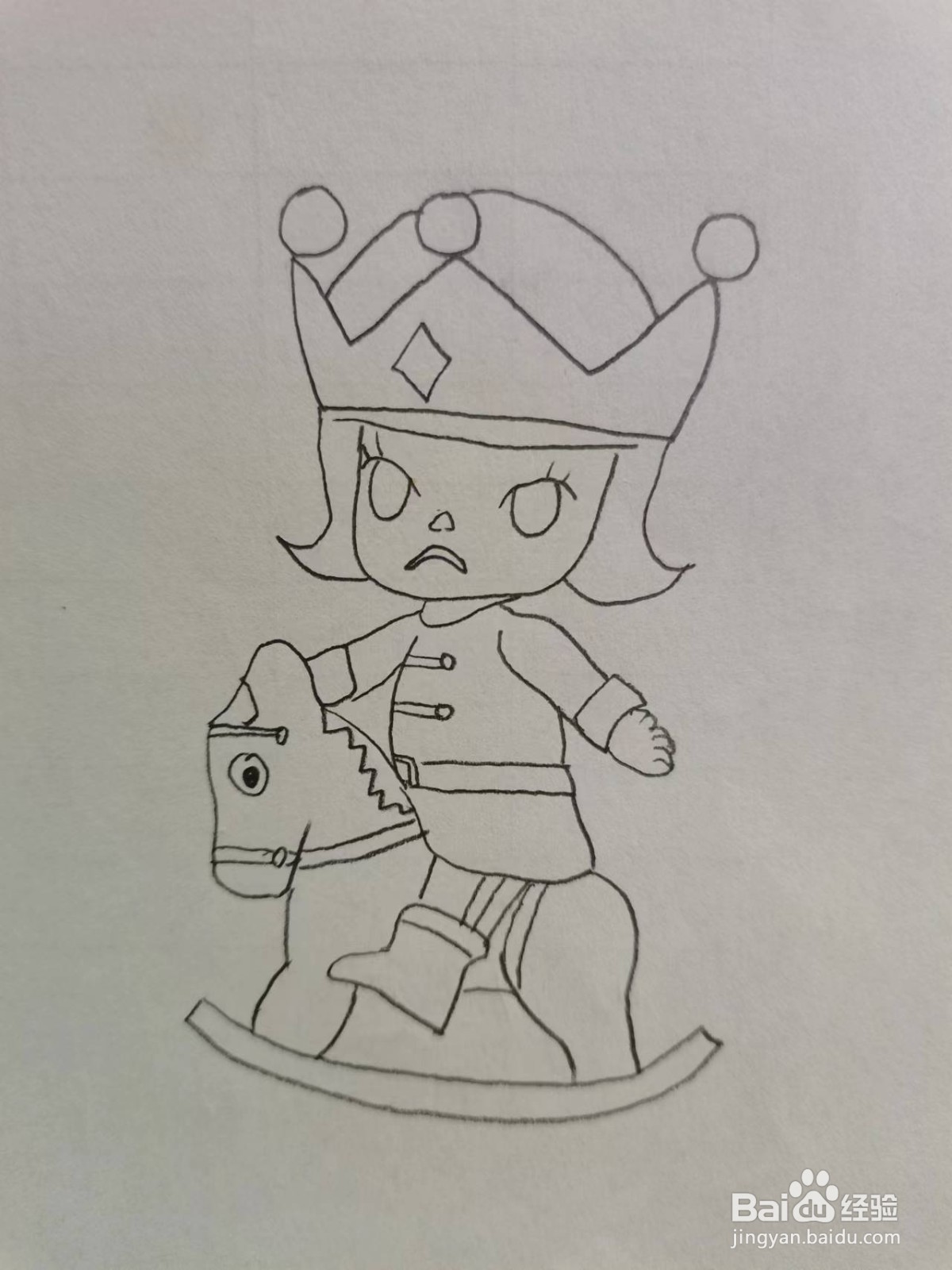 铅笔画胡桃夹子