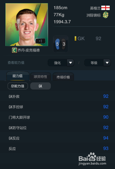 FIFA OL3新版洲际锦标赛季球员推荐(主力上篇)