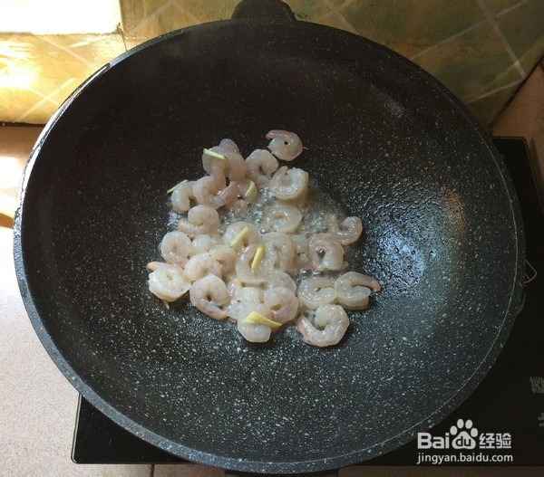 黄瓜炒虾仁的制作方法