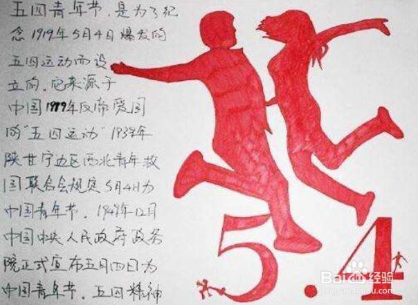 54青年手抄报图片