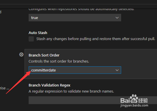 VS Code怎么设置分支排序顺序提交人日期