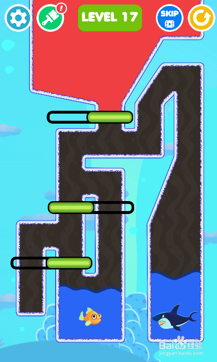 Save The Fish的LEVEL 17怎样通过