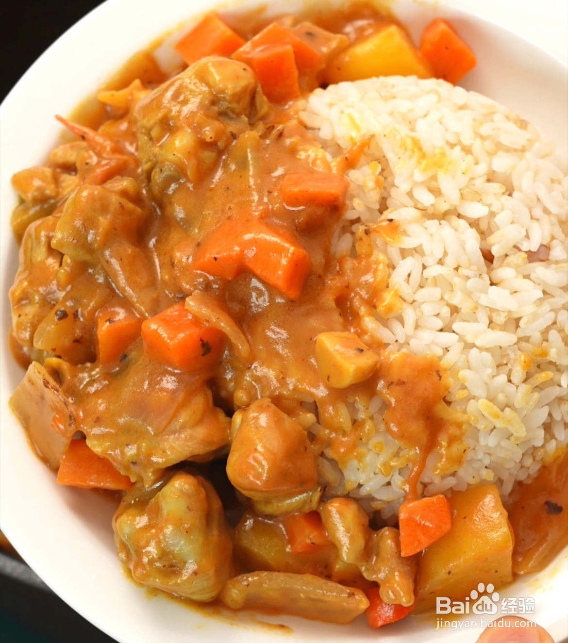 咖喱鸡腿饭的做法