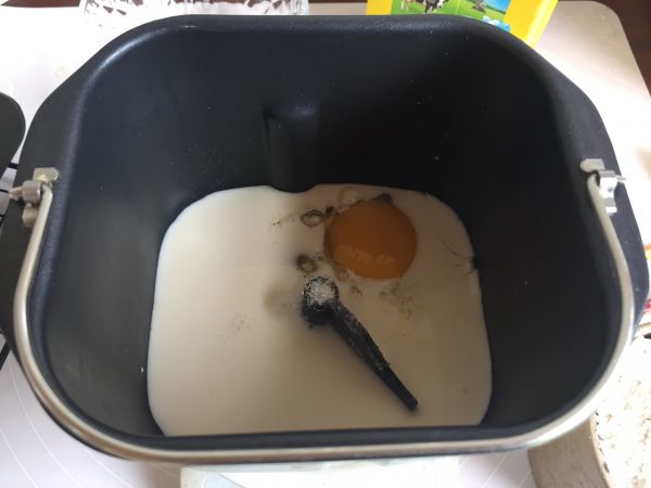 黑芝麻麻糬面包