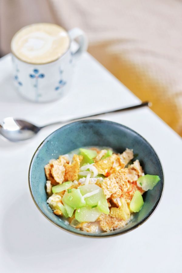 佛手瓜煎蛋锅巴汤