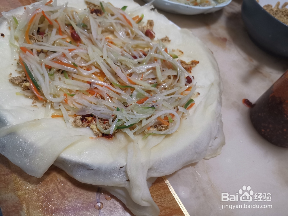 辣味鸡蛋土豆丝卷饼