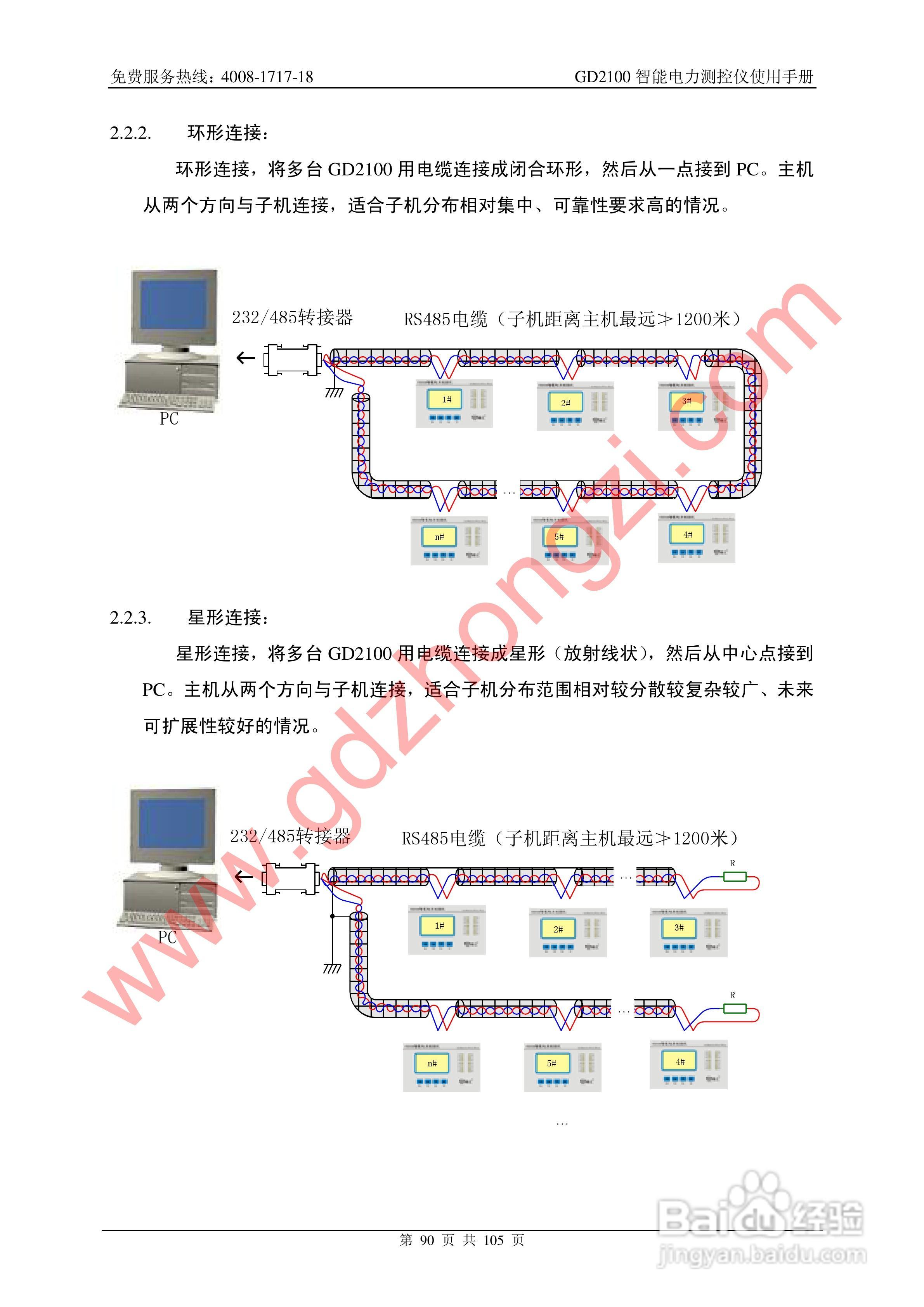 国电中自GD2100智能电力监测仪使用说明书:[10]