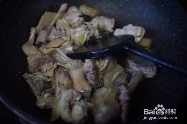 家庭自制生炒鸡肉