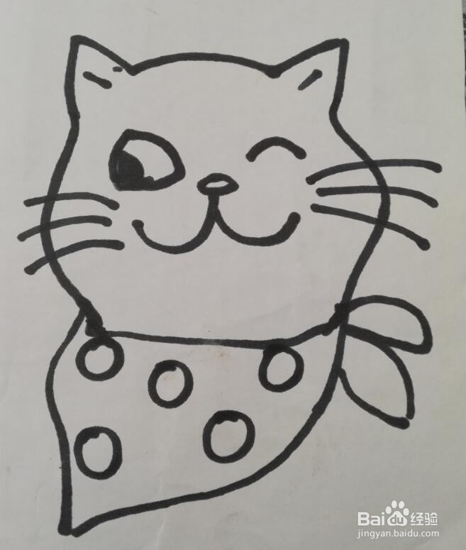 儿童简笔画 小猫的画法 小猫的简笔画