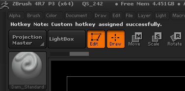 如何设置ZBrush笔刷快捷键