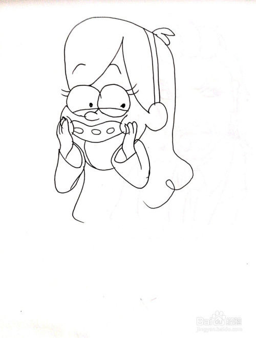 《怪诞小镇》系列之梅宝·派恩斯简笔画