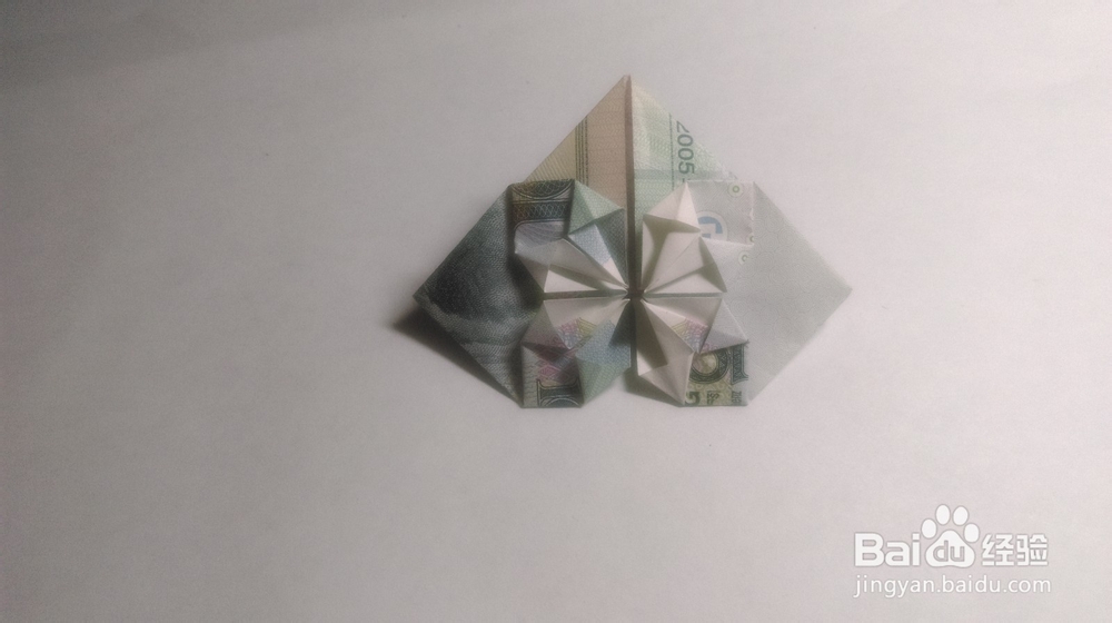 用纸币折出精美书签