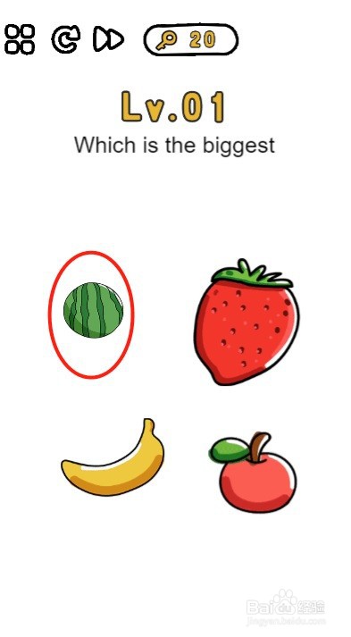 脑力王者第一关过关攻略