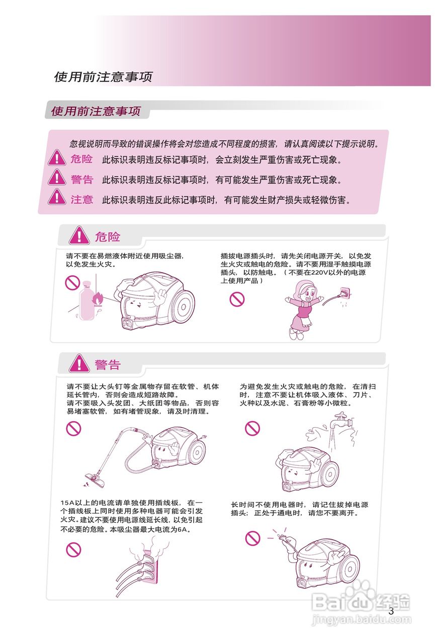 LG VC3016GHTV吸尘器说明书:[1]