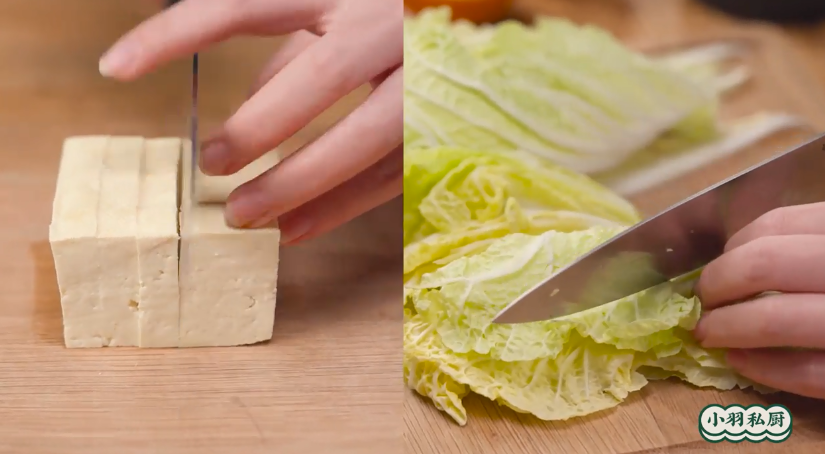 白菜叶豆腐锅怎么做