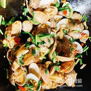 爆炒花甲的制作方法