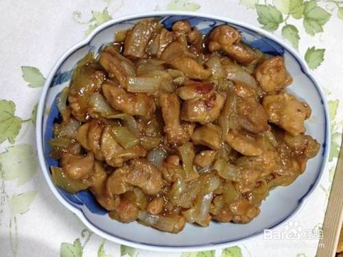 洋葱炒鸡肉的做法 百度经验