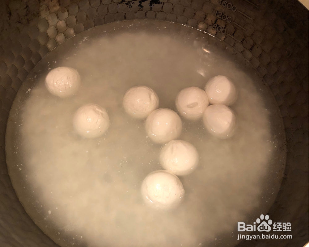 毫无压力做桂花酒酿汤圆
