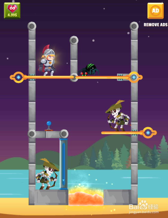 The Hero Rescue Puzzle的Level 57怎样通关