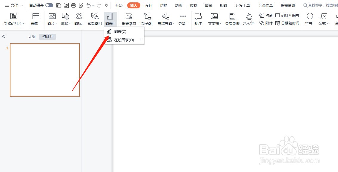 PPT文件如何插入图表?
