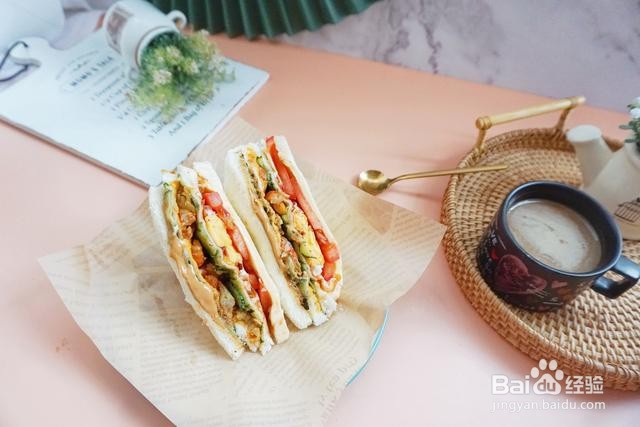 家庭自制小龙虾三明治