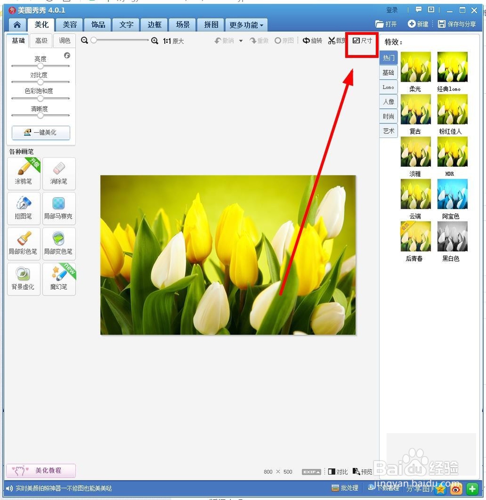 如何更改图片的大小?