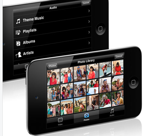 iPod touch的视频剪辑功能