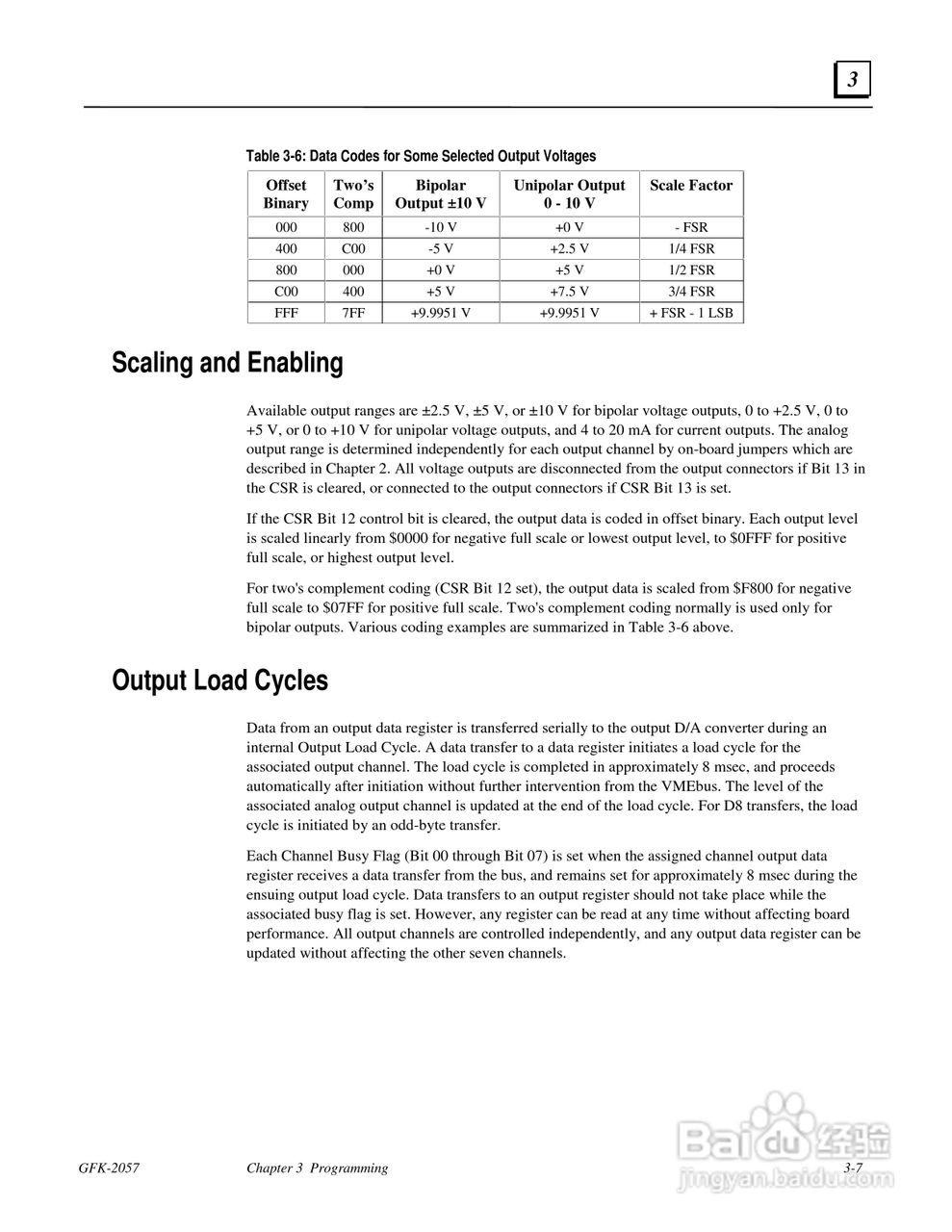 Gfk2057 PACSystem 12位电压电流模拟量输出模块使用手:[4]